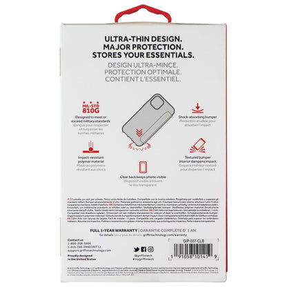 Griffin Survivor Clear Wallet Case for Apple iPhone 11 Pro - Clear/Black (2)