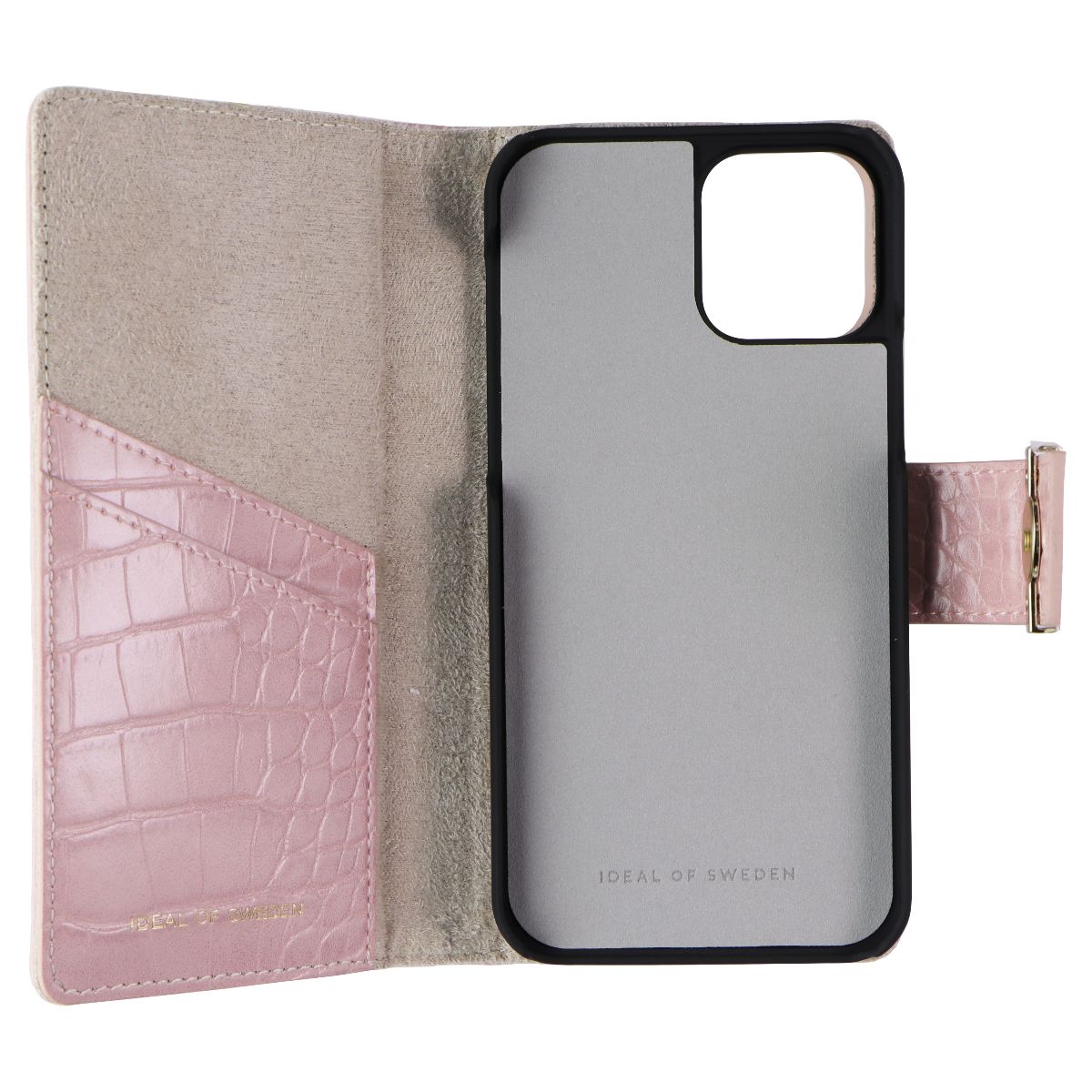 iDeal of Sweden Phone Wallet Case for Apple iPhone 12 and 12 Pro - Rose Croco (3)