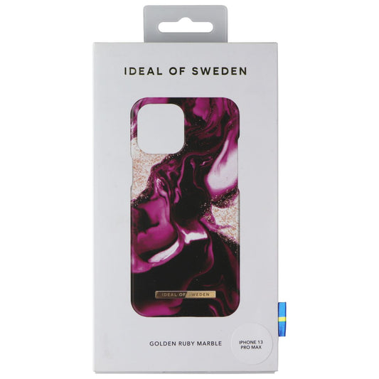 iDeal of Sweden Printed Case for iPhone 13 Pro Max - Golden Ruby Marble