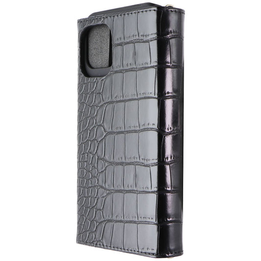 iDeal of Sweden Signature Clutch Case for iPhone 12 and 12 Pro - Jet Black Croco (2)