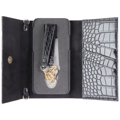 iDeal of Sweden Signature Clutch Case for iPhone 12 and 12 Pro - Jet Black Croco (5)