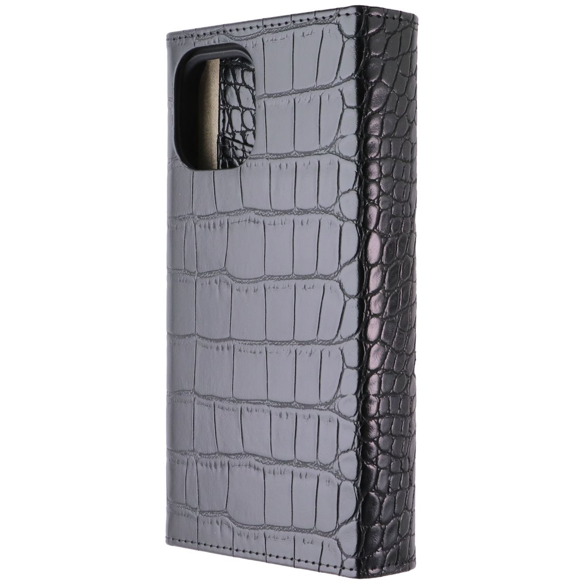 iDeal of Sweden Signature Clutch Case for iPhone 12 Pro Max - Jet Black Croco (2)
