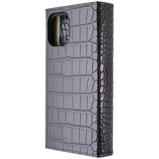 iDeal of Sweden Signature Clutch Case for iPhone 12 Pro Max - Jet Black Croco (2)