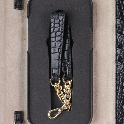 iDeal of Sweden Signature Clutch Case for iPhone 12 Pro Max - Jet Black Croco (4)