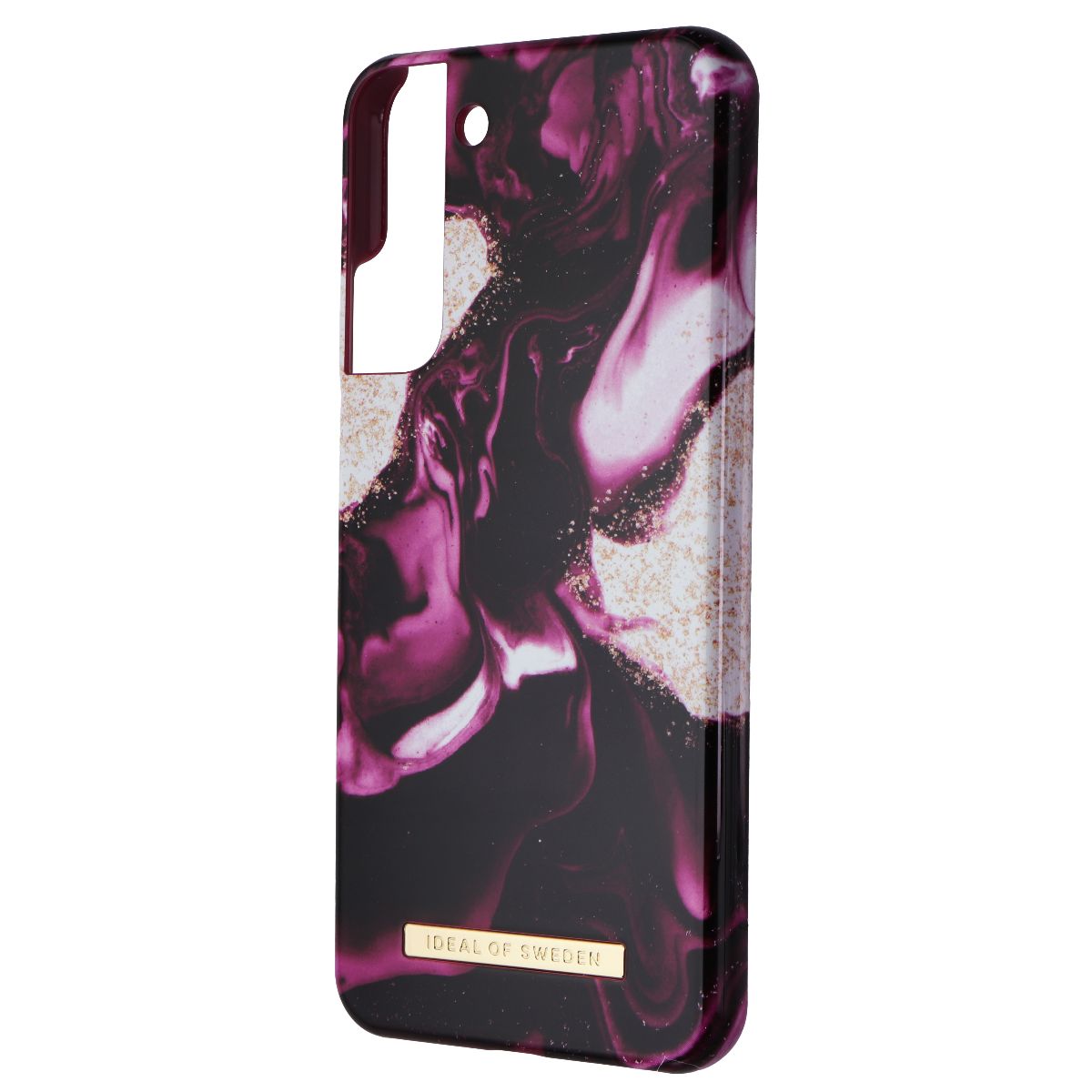iDeal of Sweden Hard Case for Samsung Galaxy (S22+) - Golden Ruby Marble