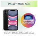 Apple iPhone 11 + 3-Month 20GB Mobile Plan on Plug Pack