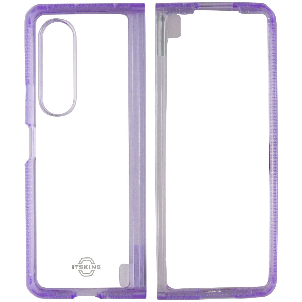 ITSKINS Hybrid R // Clear Case for Samsung Galaxy Z Fold3 5G - Lavender/Clear - New (2)
