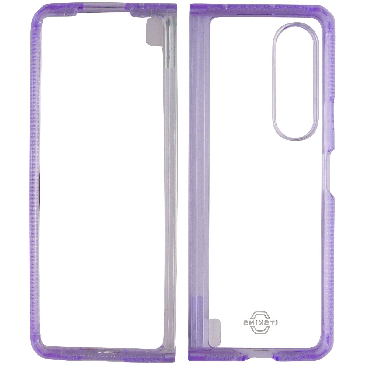 ITSKINS Hybrid R // Clear Case for Samsung Galaxy Z Fold3 5G - Lavender/Clear - New (3)