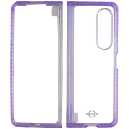 ITSKINS Hybrid R // Clear Case for Samsung Galaxy Z Fold3 5G - Lavender/Clear - New (3)