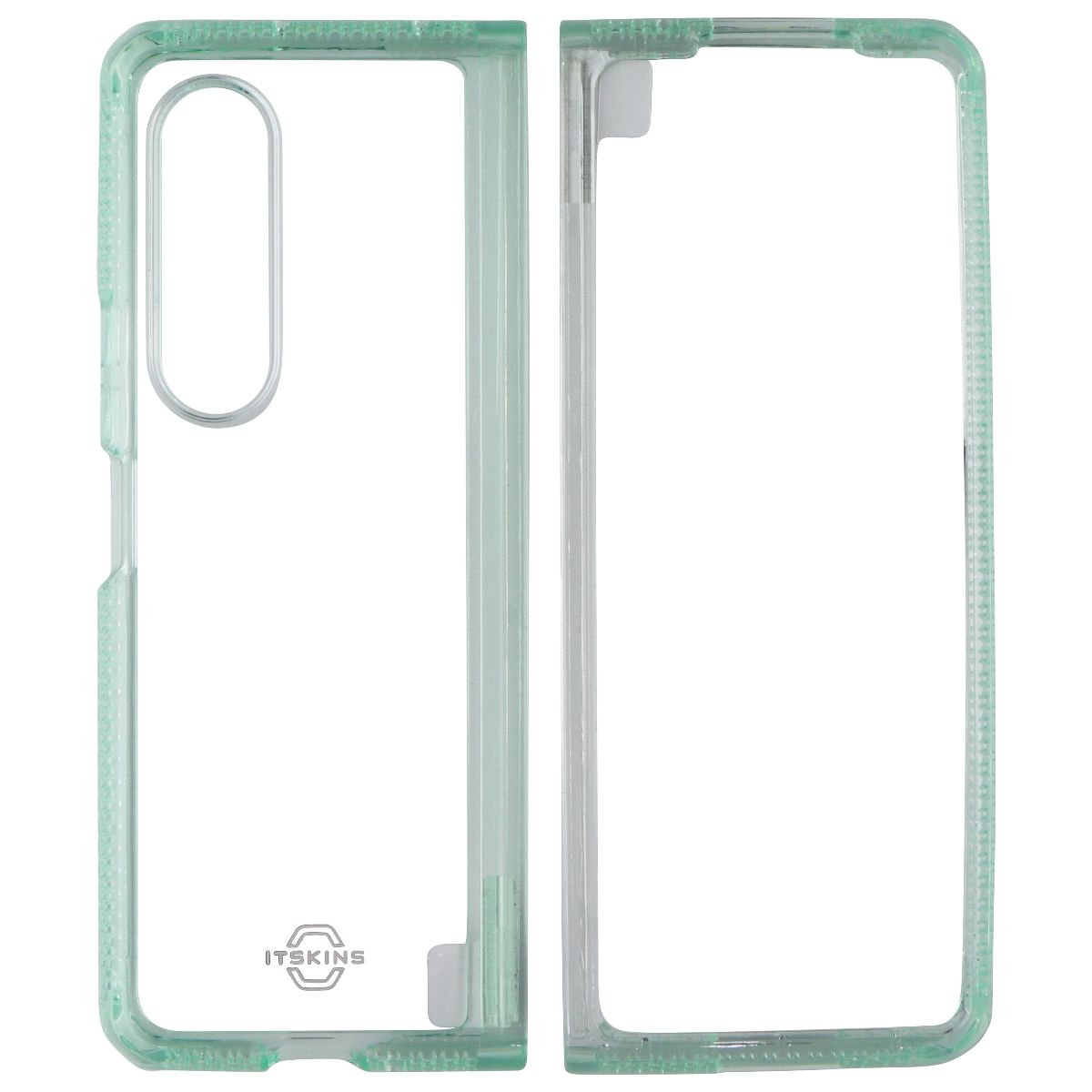 iTSKINS Hybrid R // Clear Case for Samsung Galaxy Z Fold3 5G - Green/Clear - New (2)