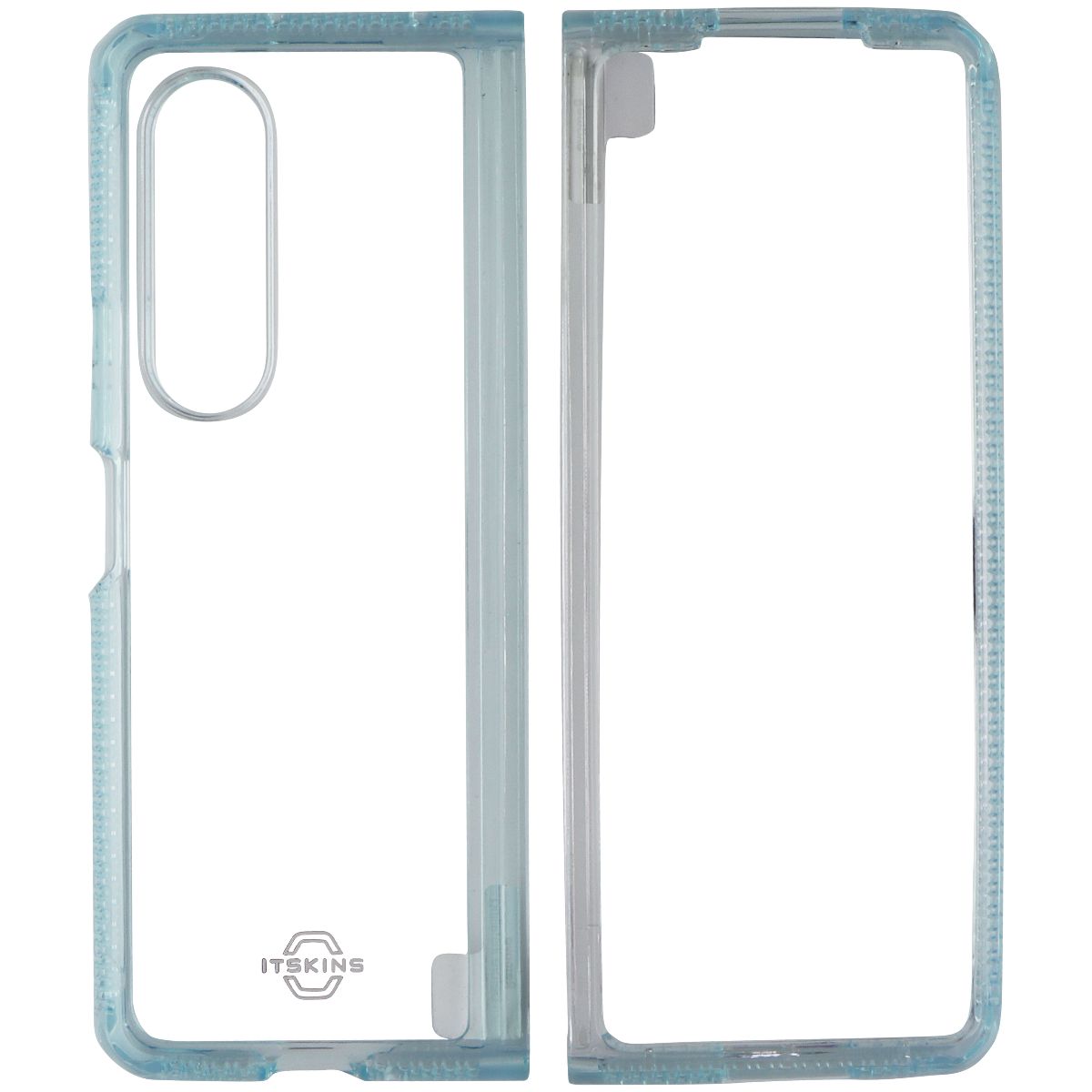 ITSKINS Hybrid R // Clear Case for Samsung Galaxy Z Fold3 5G - Light Blue/Clear - New (2)