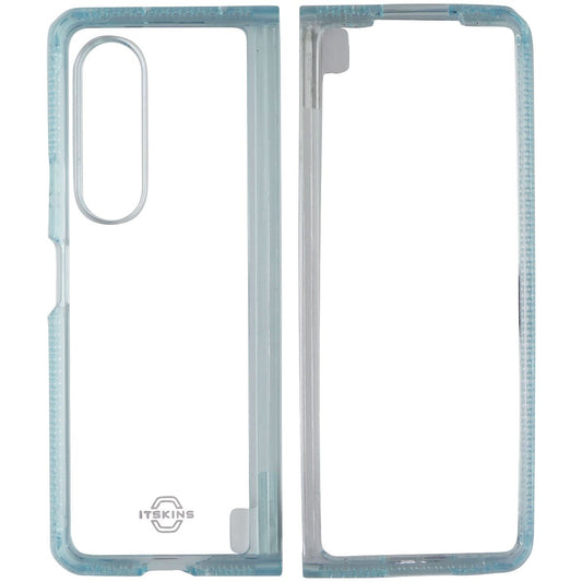 ITSKINS Hybrid R // Clear Case for Samsung Galaxy Z Fold3 5G - Light Blue/Clear - New (2)