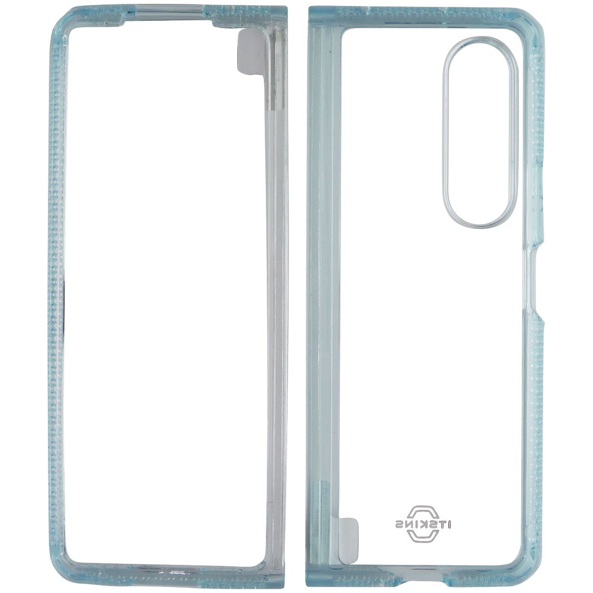 ITSKINS Hybrid R // Clear Case for Samsung Galaxy Z Fold3 5G - Light Blue/Clear - New (3)