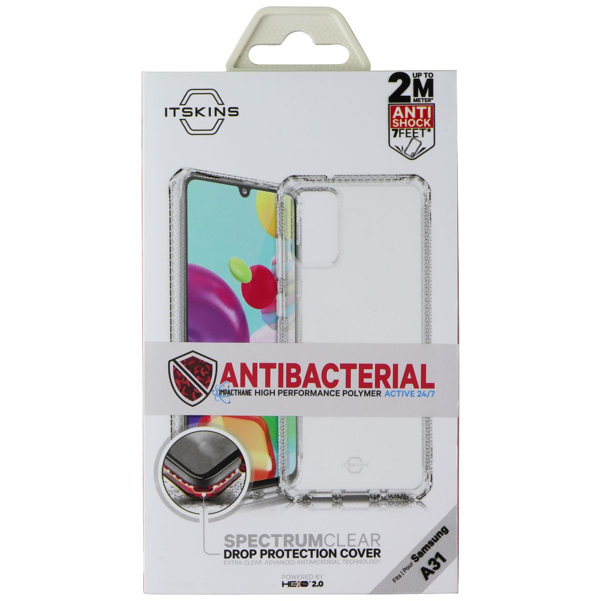 ITSKINS Spectrum // Clear Series Case for Samsung Galaxy A31 - Transparent