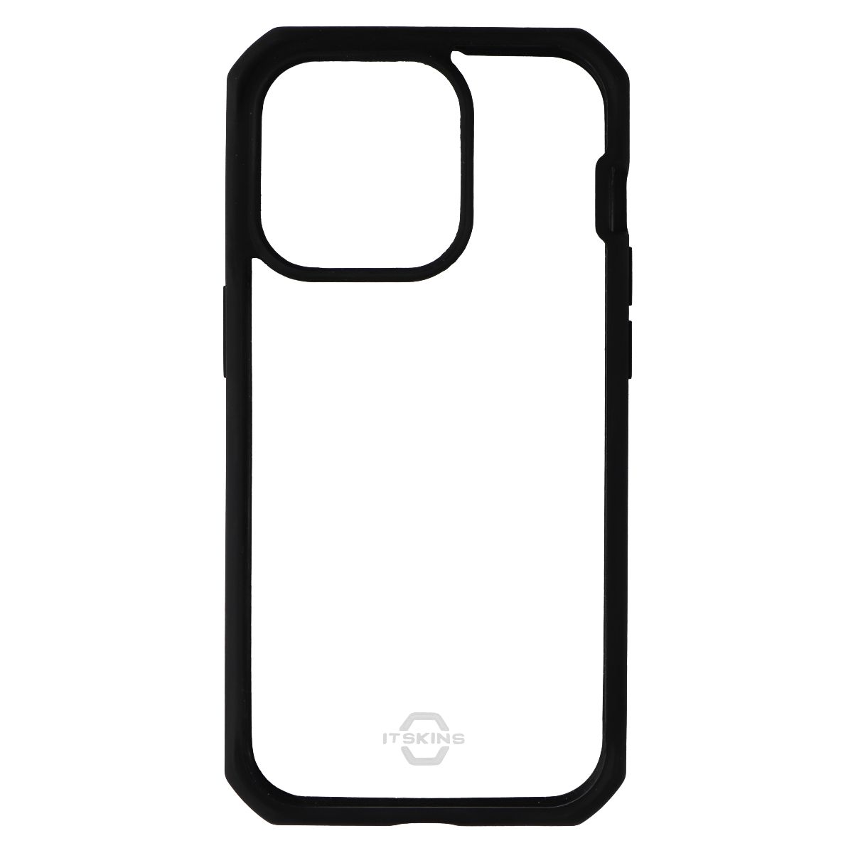 ITSKINS Hybrid_R Case for Apple iPhone 14 Pro - Clear / Solid Black (2)
