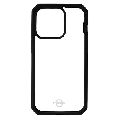 ITSKINS Hybrid_R Case for Apple iPhone 14 Pro - Clear / Solid Black (2)