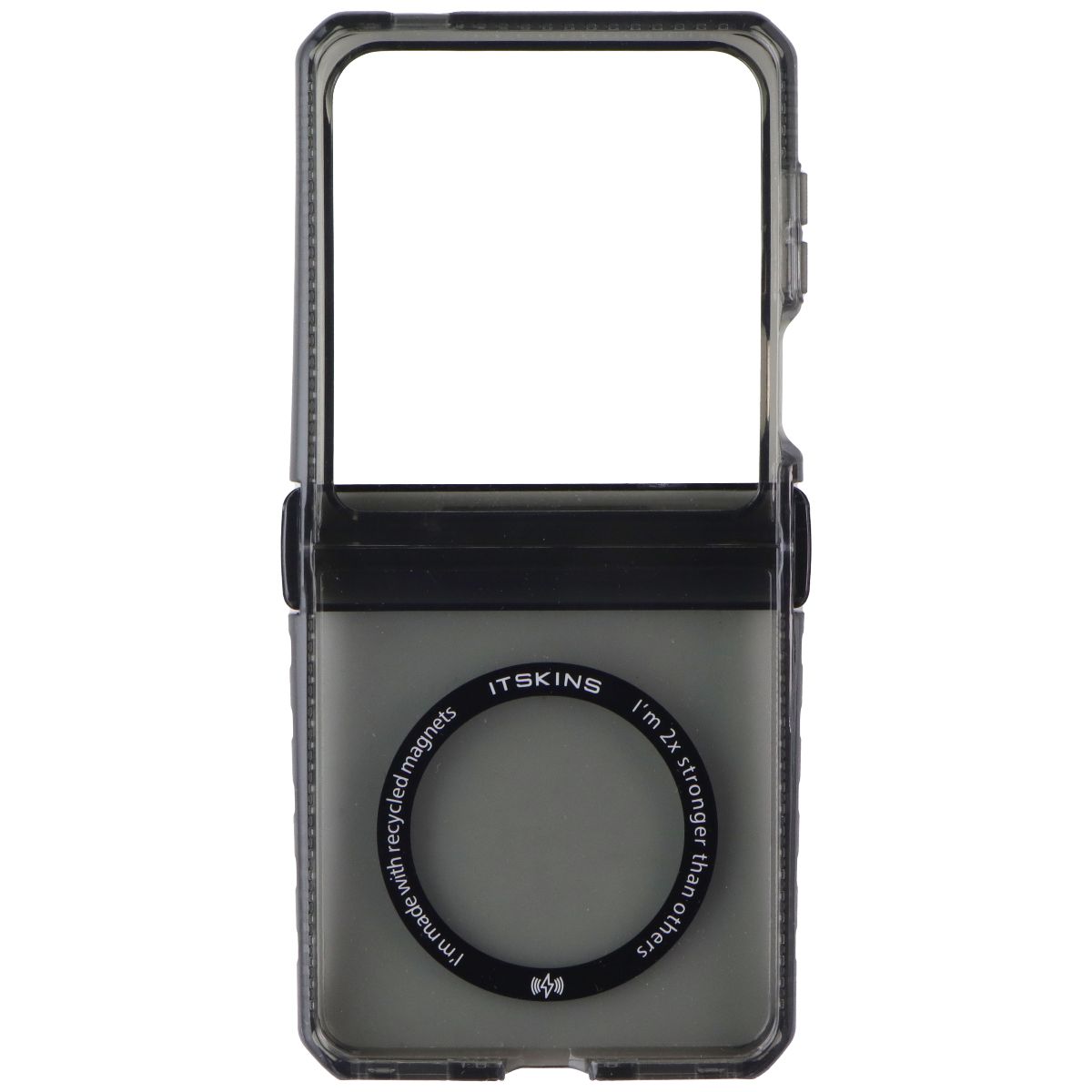 ITSKINS Hybrid R Clear Hinge Magnetic Case for Samsung Galaxy Z Flip7 - Smoke - New (3)