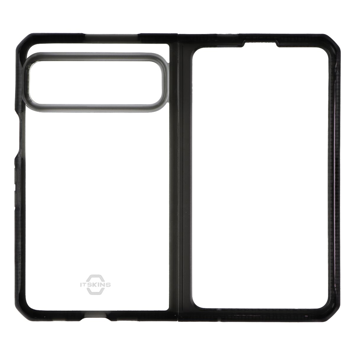 ITSKINS Hybrid_R Clear Case for Google Pixel Fold - Black/Transparent