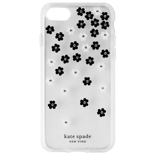 Kate Spade Flexible Hardshell Case for iPhone SE (2nd Gen) & 8/7 - Clear/Flowers (2)