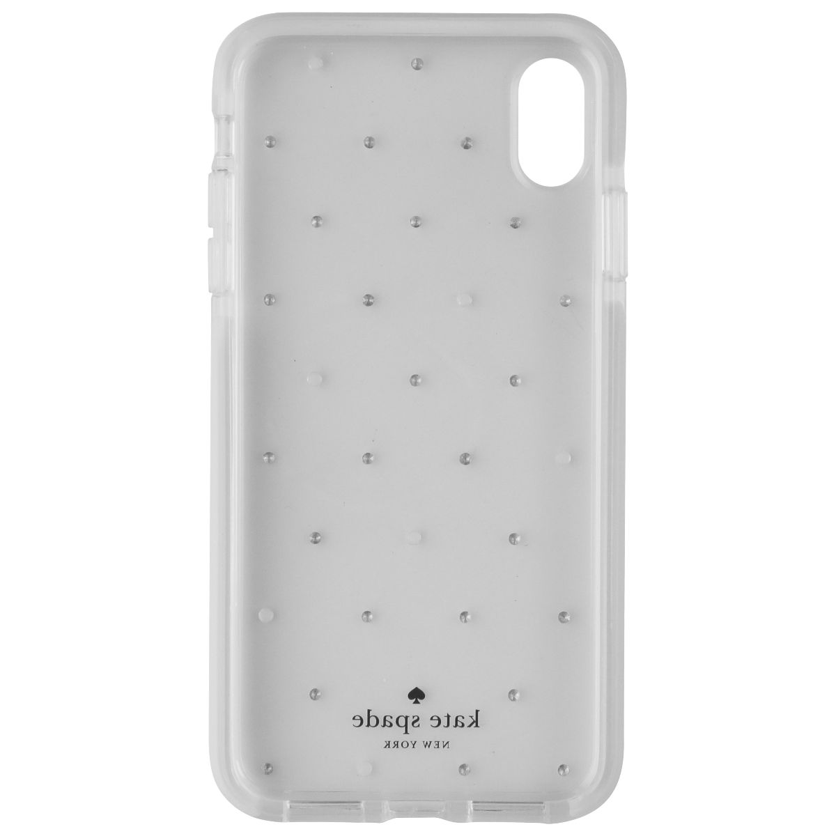 Kate Spade Defensive Hardshell Case for Apple iPhone XS Max - Clear/Pin Dot Gems (3)