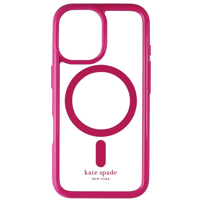 Kate Spade Ultra Protective Case for MagSafe for Apple iPhone 16 - Pink/Clear (2)