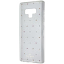 Kate Spade Hardshell Case for Samsung Galaxy Note9 - Clear with Pin Dot Gems - New
