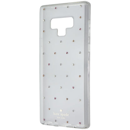 Kate Spade Hardshell Case for Samsung Galaxy Note9 - Clear with Pin Dot Gems