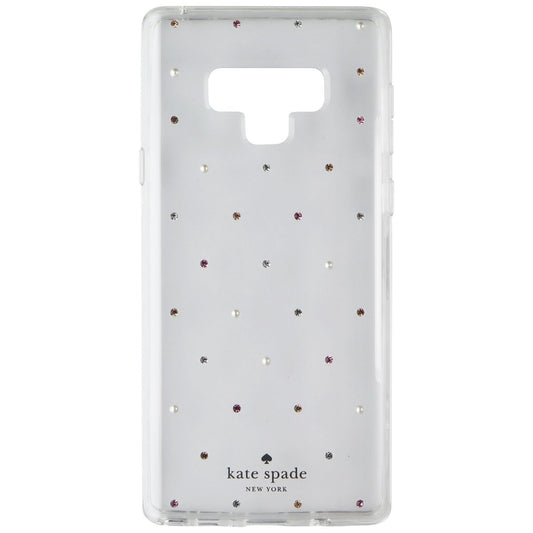Kate Spade Hardshell Case for Samsung Galaxy Note9 - Clear with Pin Dot Gems (2)