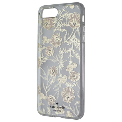 Kate Spade Hybrid Case for iPhone 8 Plus / 7 Plus - Clear / Pink Blossoms / Gems