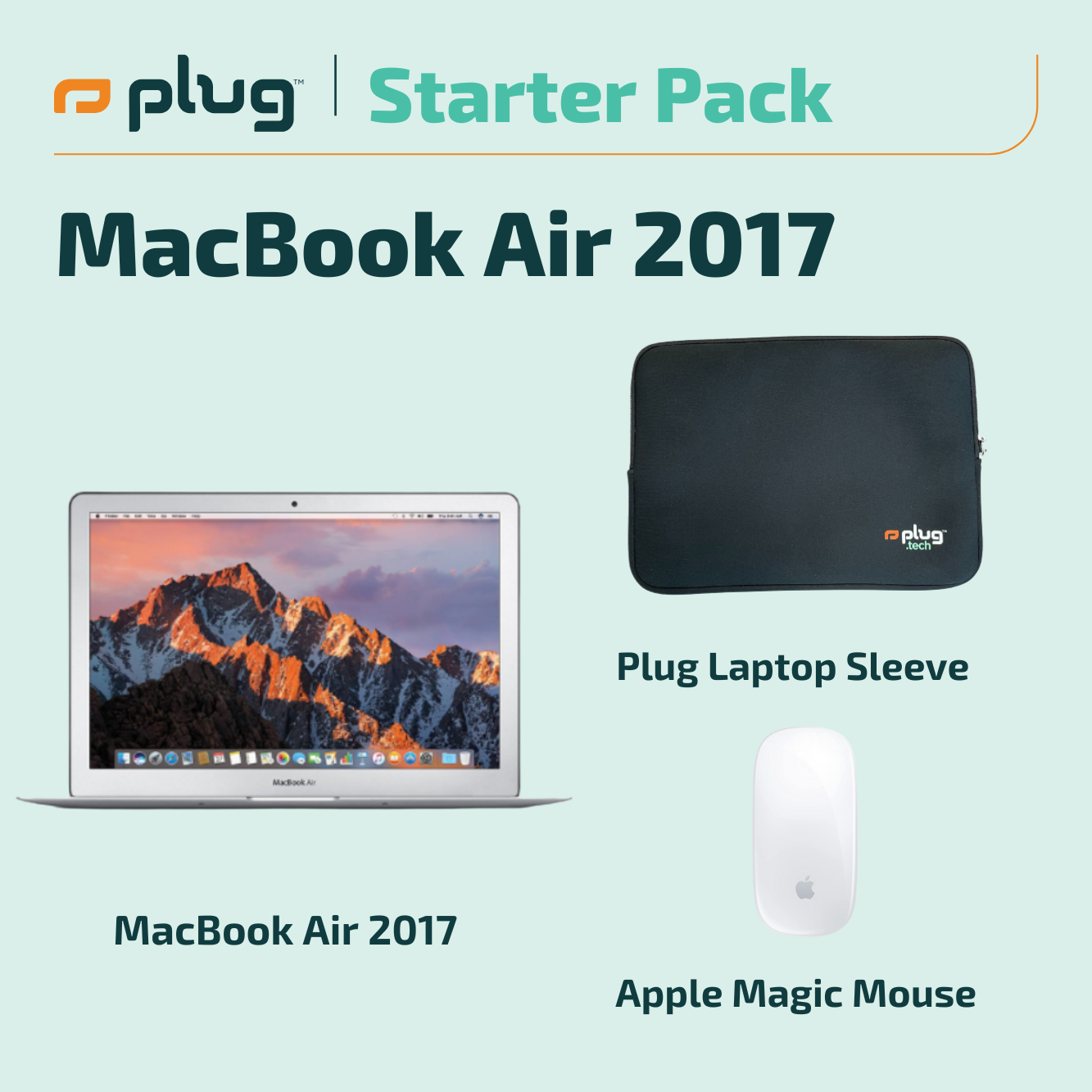 MacBook Air 2017 - Starter Pack with Magic Mouse