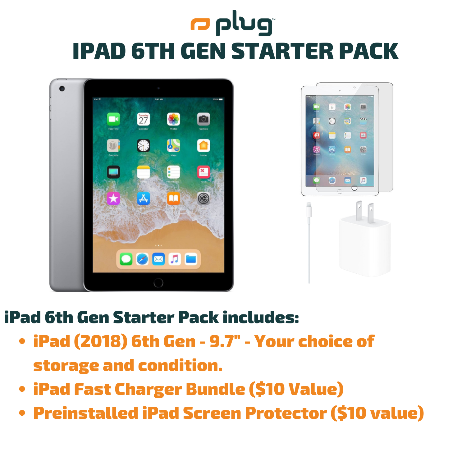 iPad 6th Gen (9.7") Starter Pack