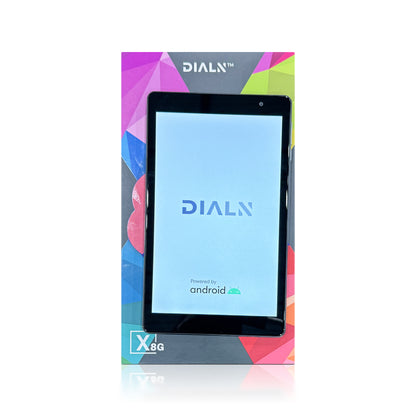 DIALN X8G Android 13 Tablet - 8" HD+ Display, 4G LTE, Android 13, Quad Core, 3GB RAM, 64GB Storage, Dual Cameras, Expandable Storage, Metal Back, with Rugged Case - Portable & Durable for Everyday Use