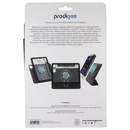 Prodigee Revolve Case/Stand for iPad Air & iPad Pro 11 - Black iPDP11-RVLV-BLK - New (2)