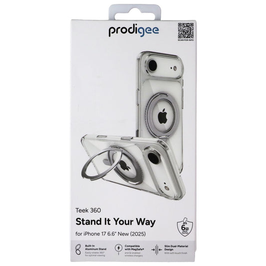 Prodigee Teek 360 Kickstand Case for MagSafe for Apple iPhone 17 Air - Clear - New
