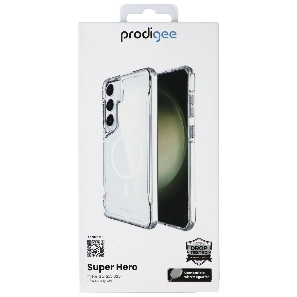Prodigee Super Hero Series Case for MagSafe for Samsung Galaxy S25 - Clear - New