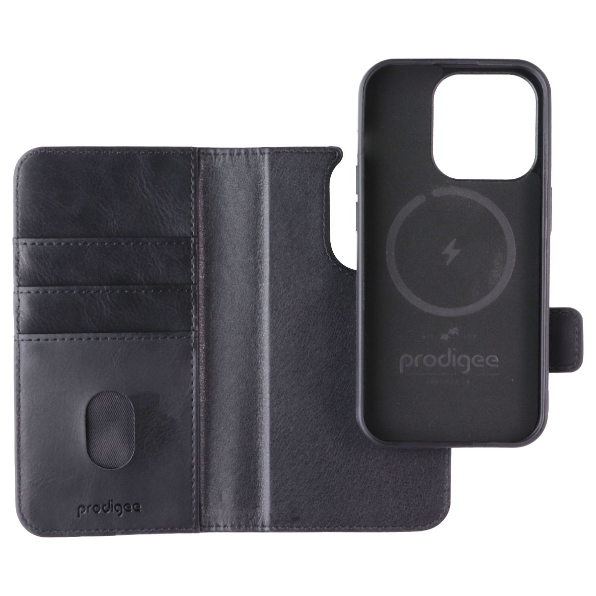 Prodigee Folio Mag Wallet MagSafe Case for Apple iPhone 15 Pro - Black - New (3)