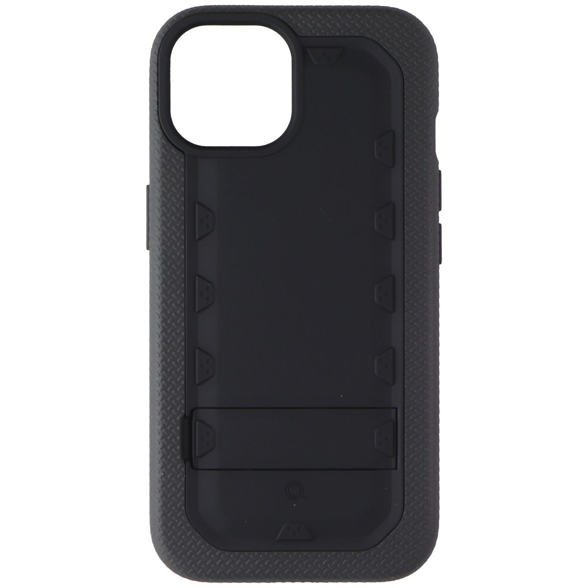 Quikcell Grand Advocate Two-Layer Kickstand Case for Apple iPhone 15 - Black (2)