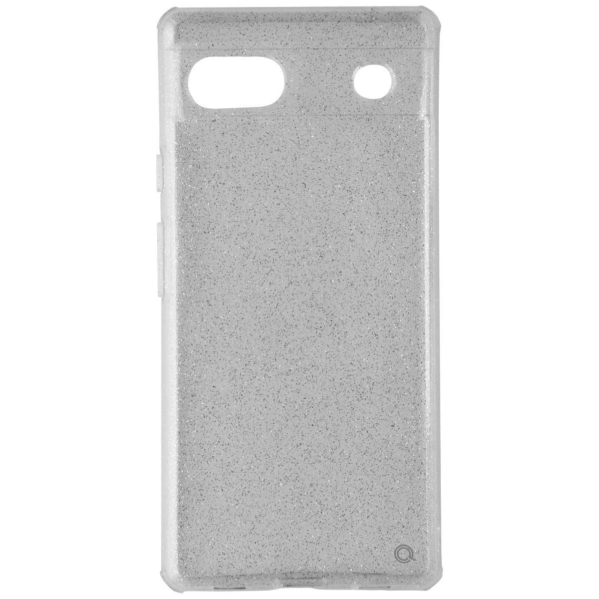 Quikcell Icon Silver Shimmer Case for Google Pixel 6a - Glitter/Clear (2)