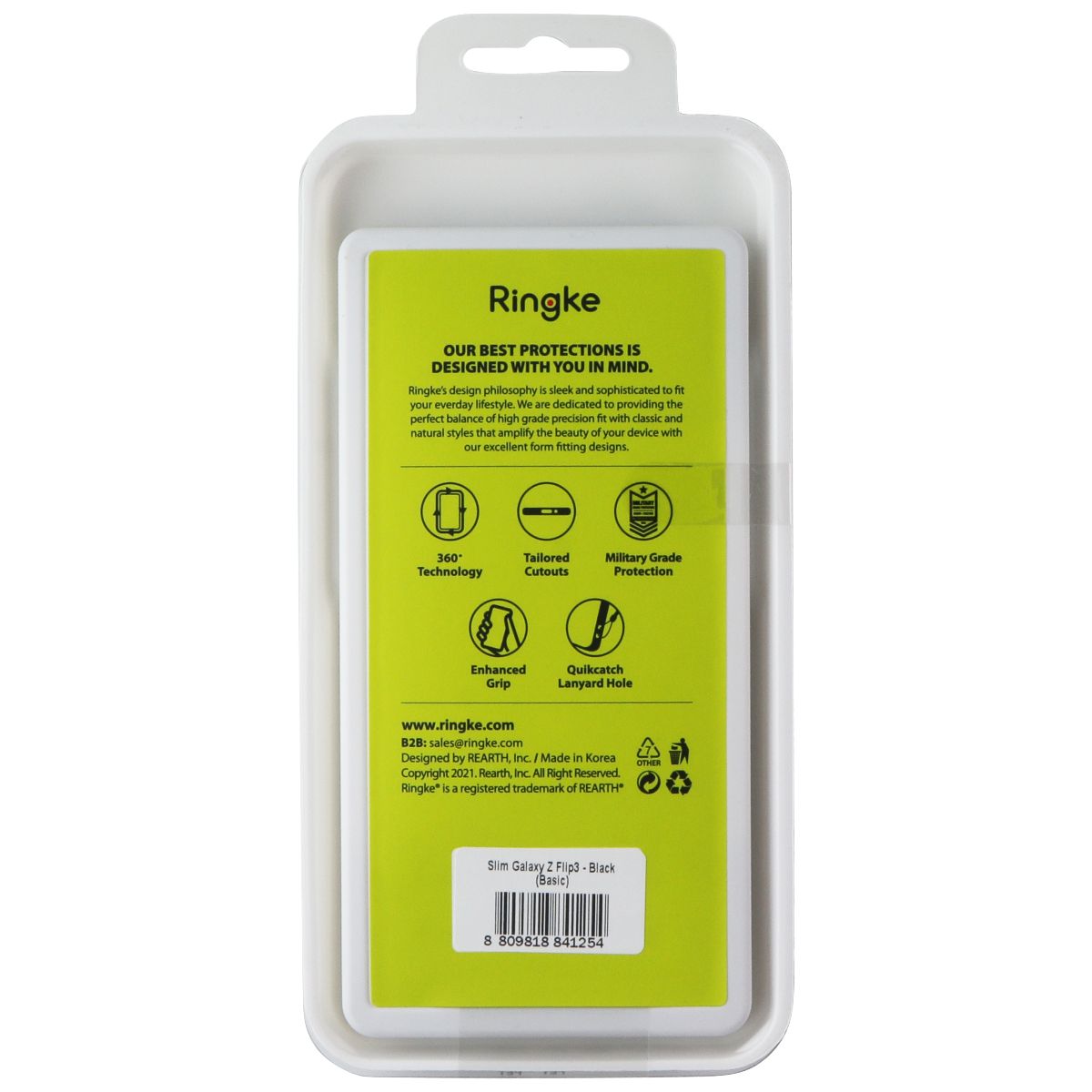 Ringke Slim Series Case for Samsung Galaxy Z Flip3 5G - Black - New (2)