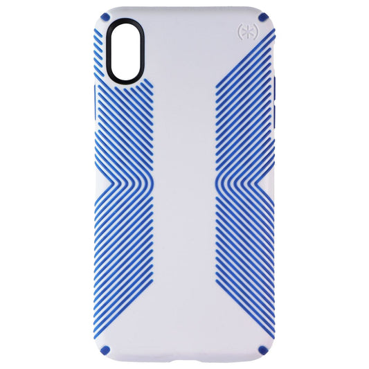 Speck Presidio Grip Phone Case for iPhone Xs Max - Microchip Gray/Ballpoint Blue (2)