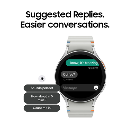 Samsung Galaxy Watch 7 44MM (GPS + Cellular) - Silver Aluminum