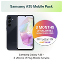 Samsung Galaxy A35 + 3-Month 20GB Mobile Pack