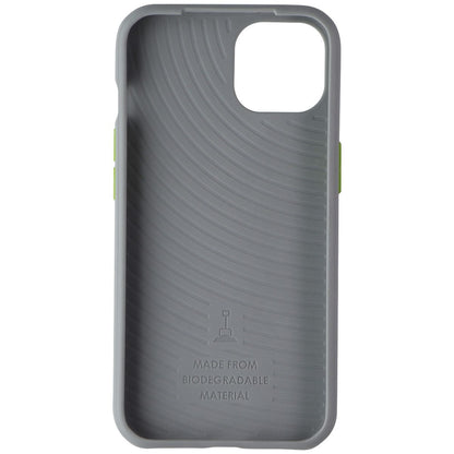 Tech21 EcoSlim Series Soft Case for Apple iPhone 13 - Gray/Lime (3)