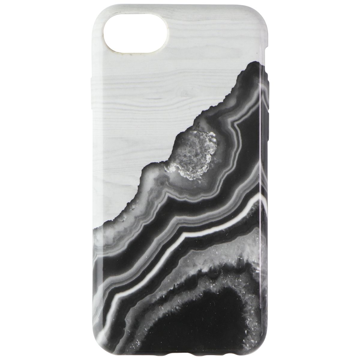 Unique London Eco-Friendly Back Case for iPhone SE (2nd Gen) 8/7/6s - Gray Geode (2)