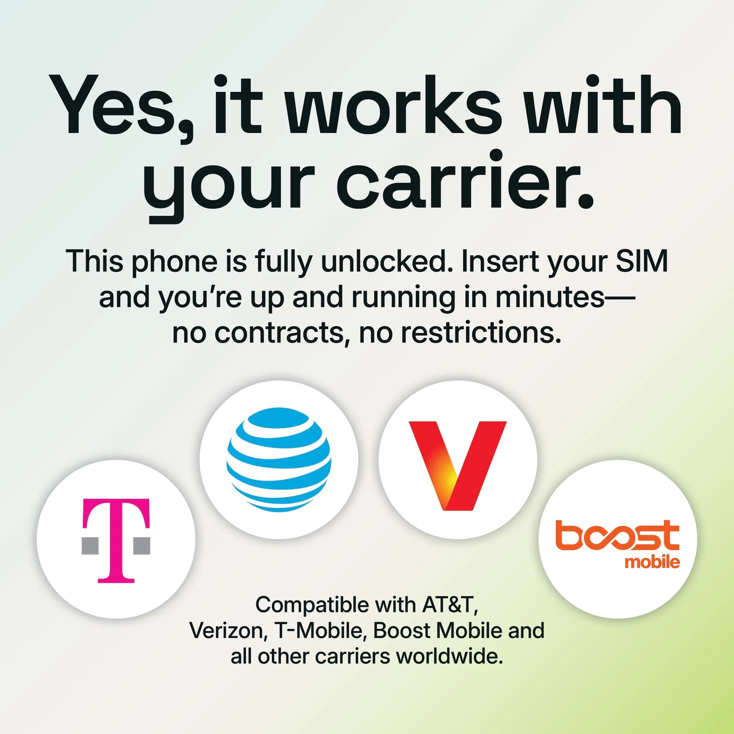 Unlocked for all carriers including Boost Mobile