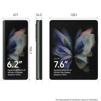 Samsung Galaxy Z Fold 3 512GB 5G - Phantom Green