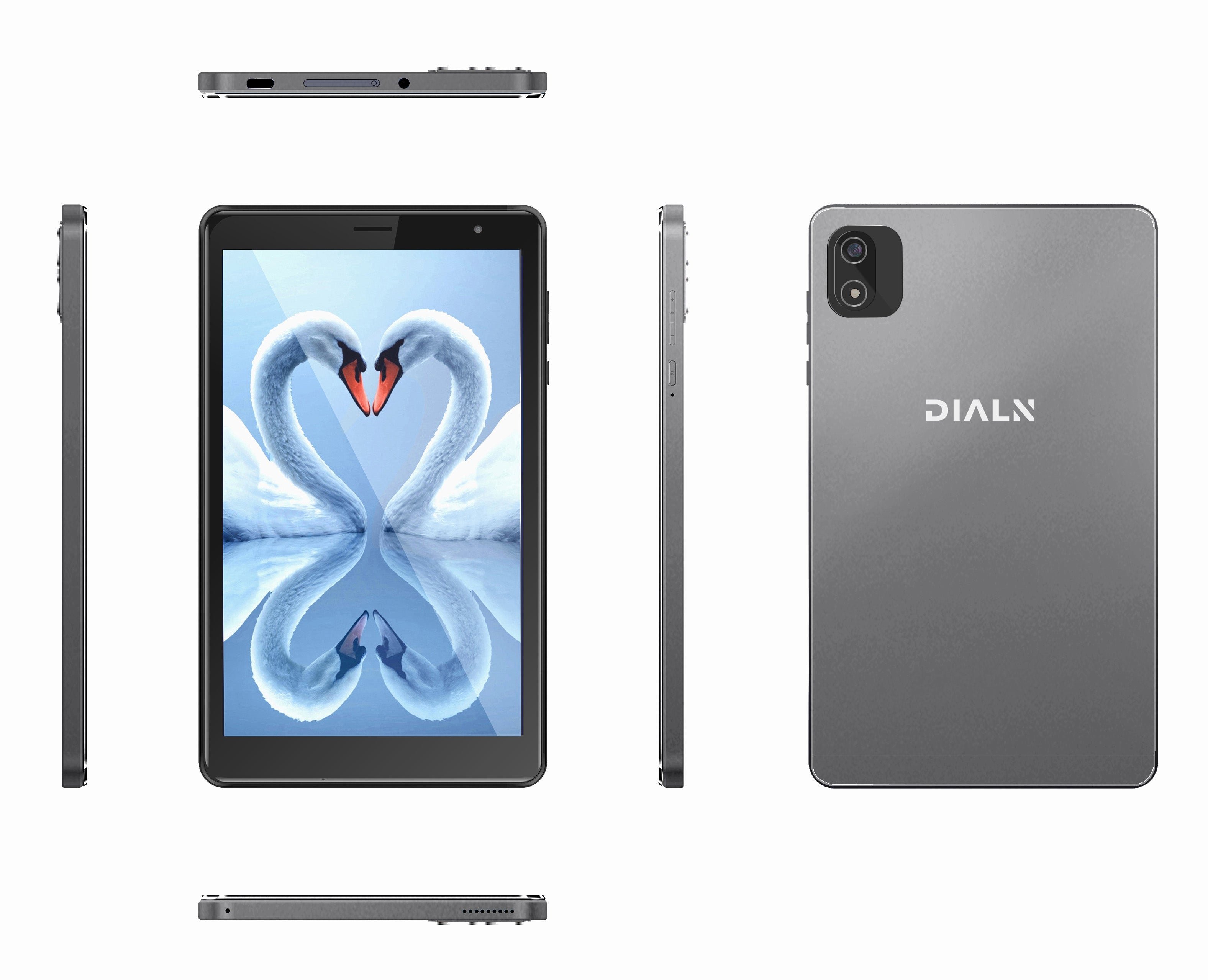 DIALN X8G Android 13 Tablet - 8" HD+ Display, 4G LTE, Android 13, Quad Core, 3GB RAM, 64GB Storage, Dual Cameras, Expandable Storage, Metal Back, with Rugged Case - Portable & Durable for Everyday Use