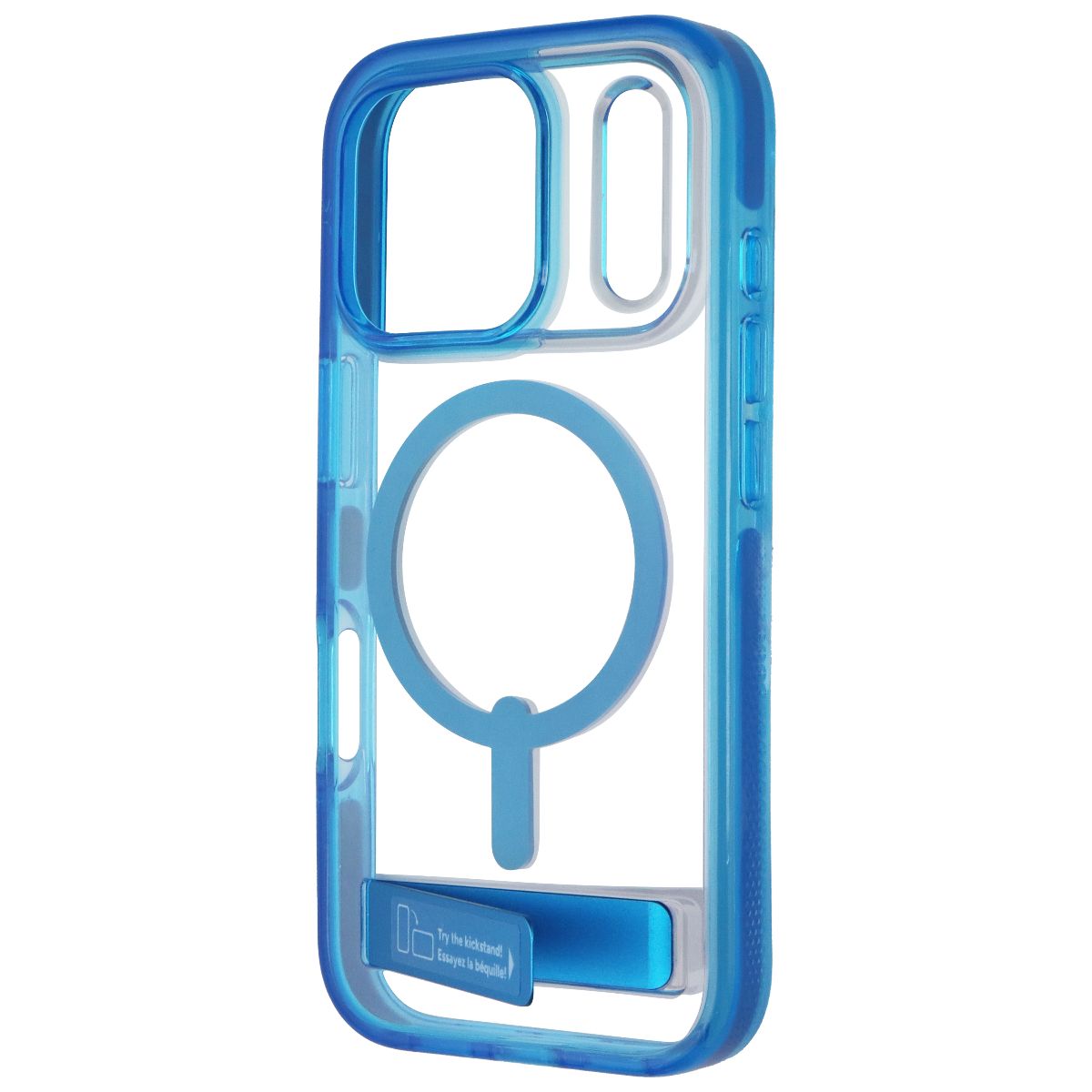 ZAGG Santa Cruz Snap Case with Kickstand for MagSafe for iPhone 17 Pro - Blue - New