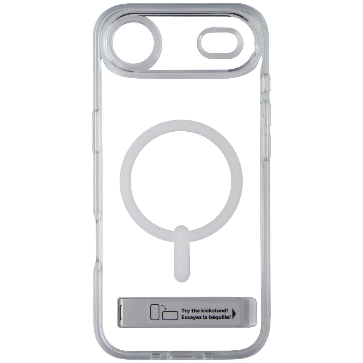 ZAGG Crystal Palace Snap Kickstand Case for MagSafe for iPhone 17 Air - Clear (2)