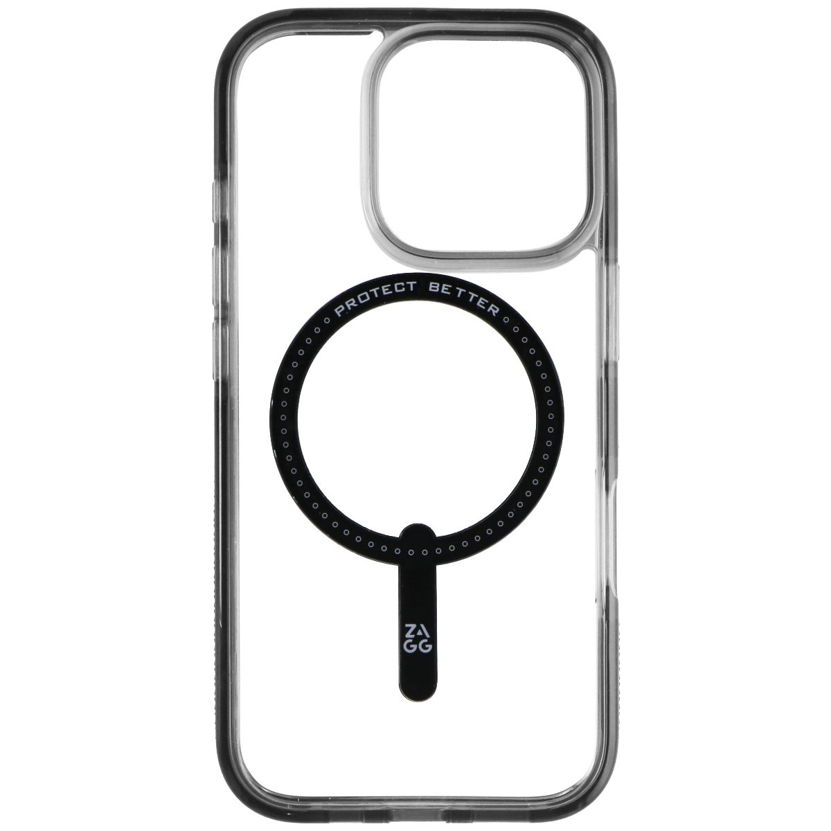 ZAGG Santa Cruz Snap Case for MagSafe for Apple iPhone 16 Pro - Black / Clear (3)